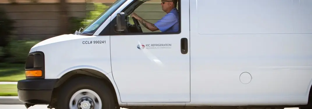 KIC Refrigeration service vehicle serving Ramona area